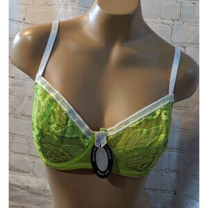 3 NWT‎ Peisley Lee Bras Nude, White, green 36B